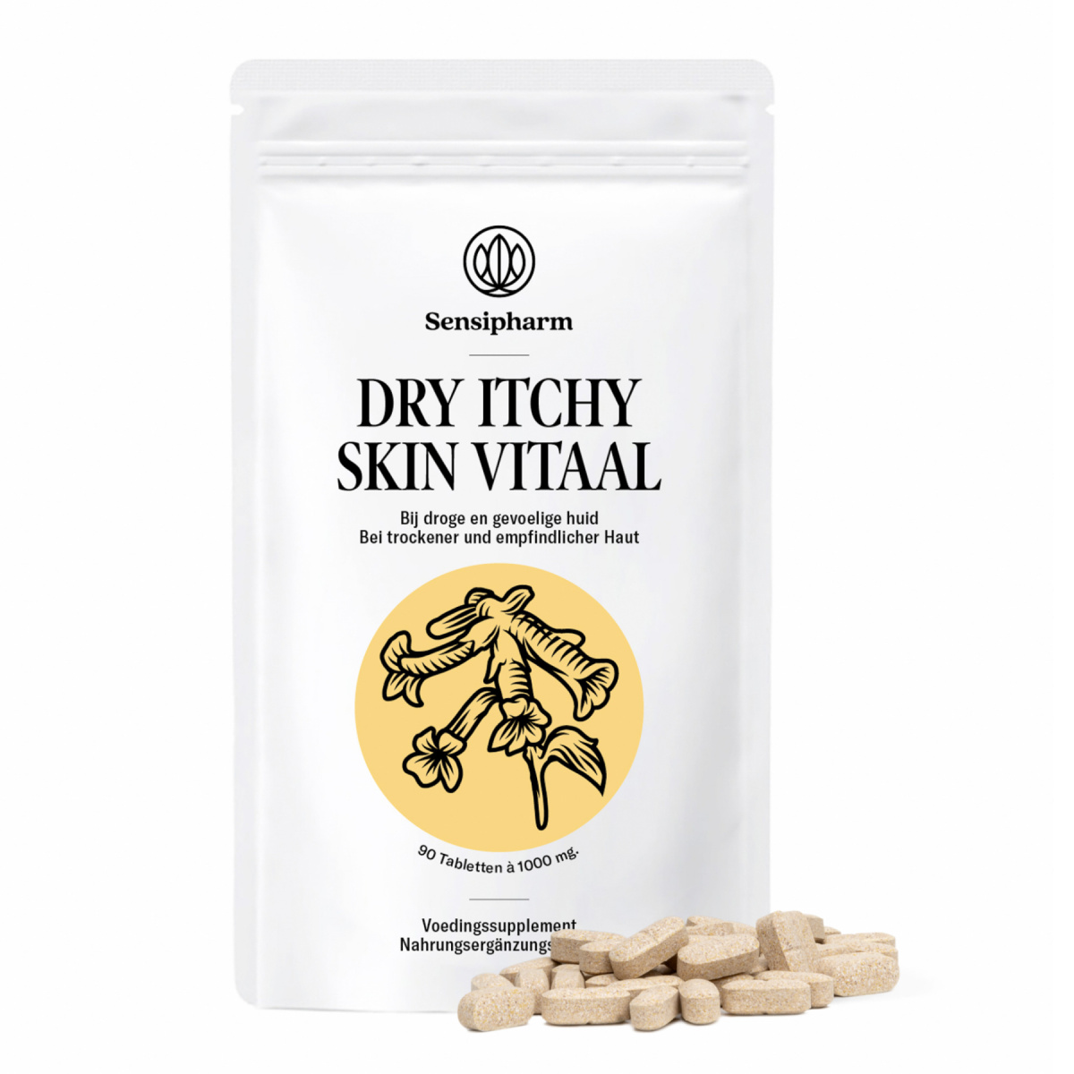 Dry Itchy Skin Vital - 1000 mg. 90 tabl.