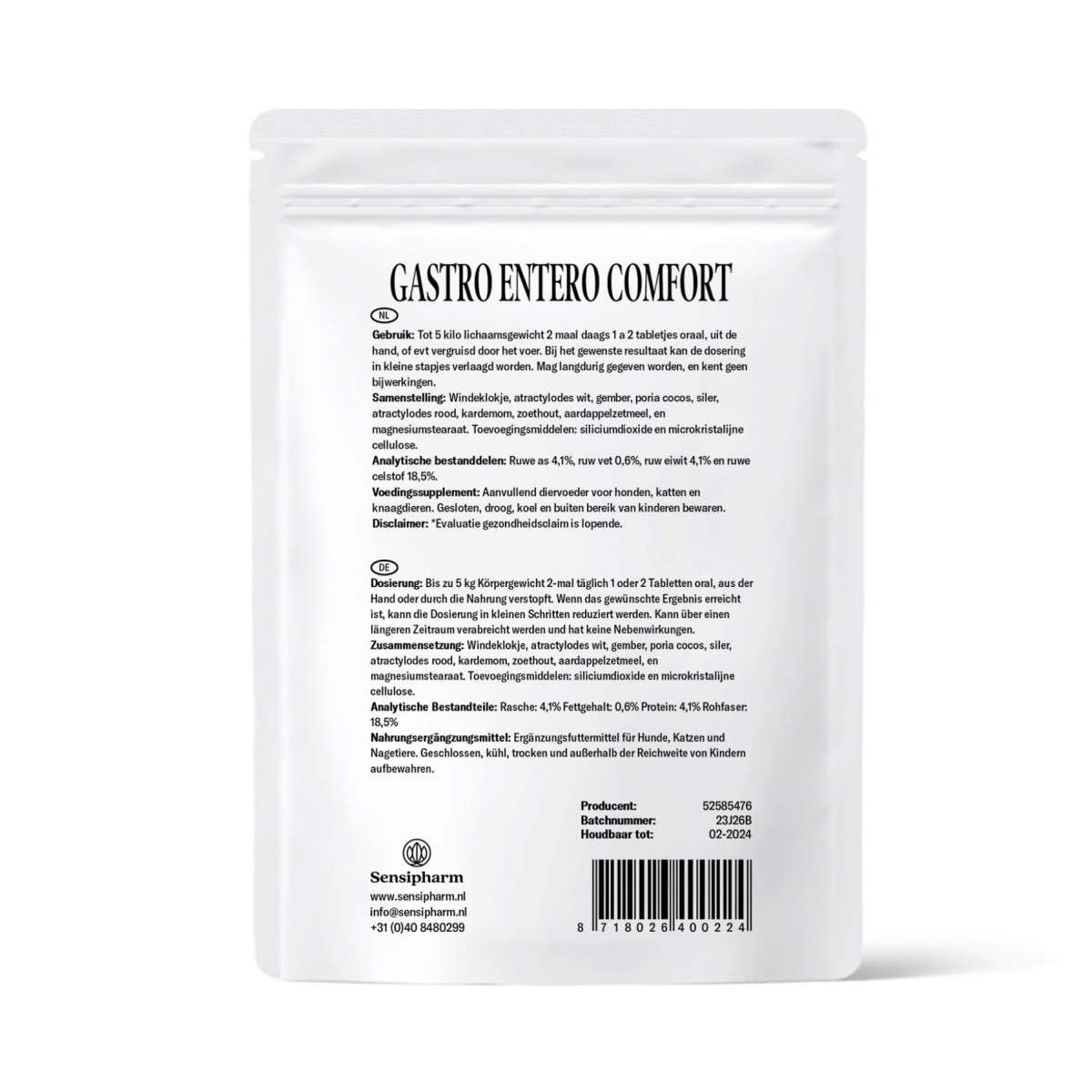 Gastro Entero Comfort - 250 mg. 90 tabl.