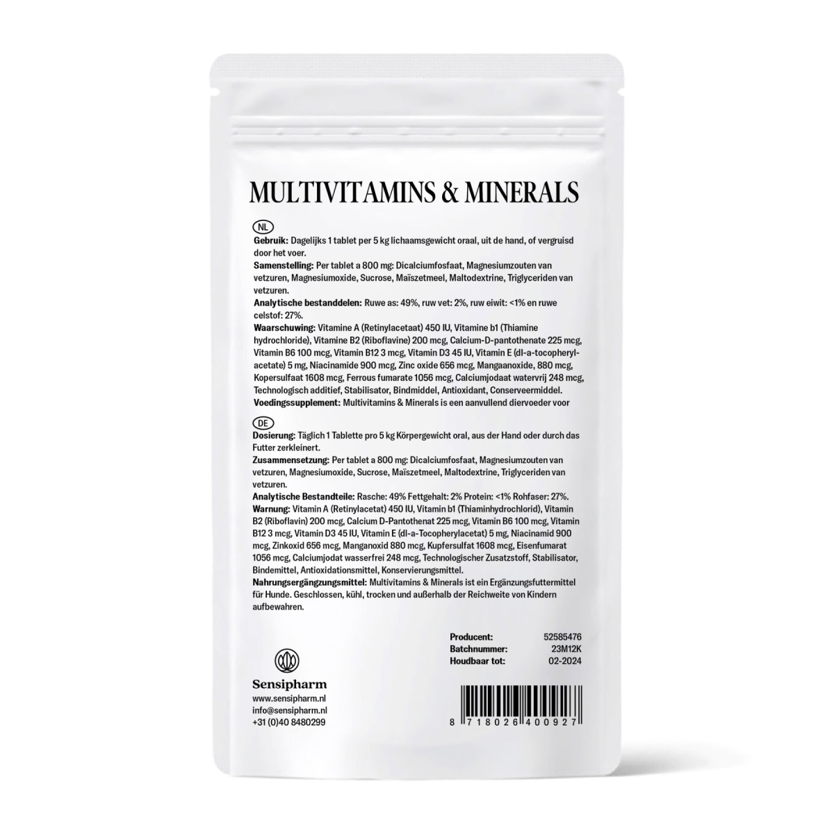 Multivitamine & Mineralien Hund - 100 Tabletten