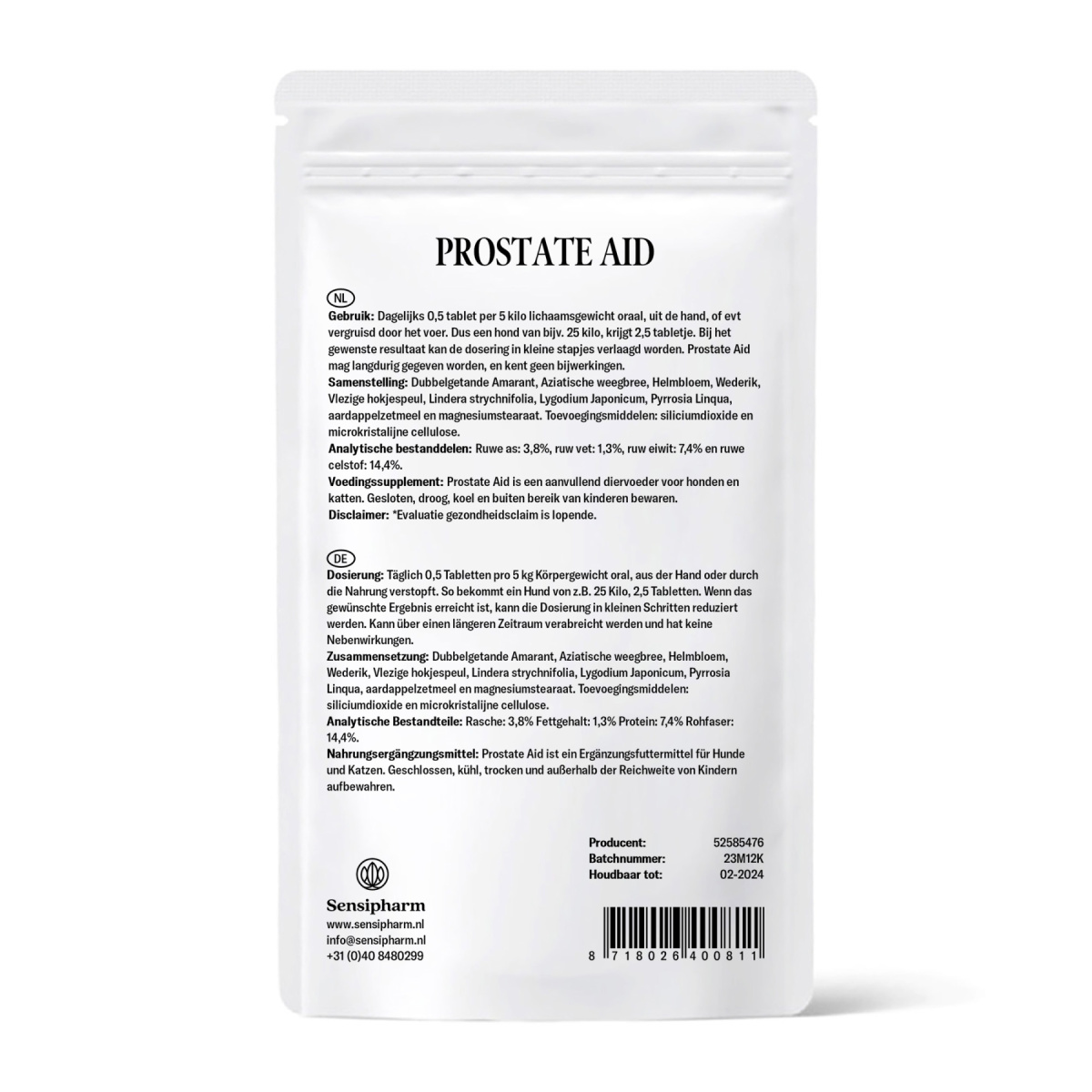 Prostata Aid - 1000 mg. 90 tabl.