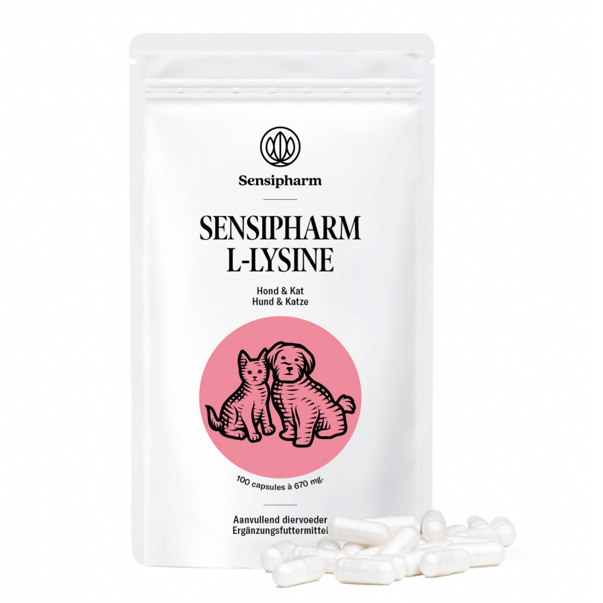 Sensipharm L-Lysin Hund & Katze - 100 Kapseln