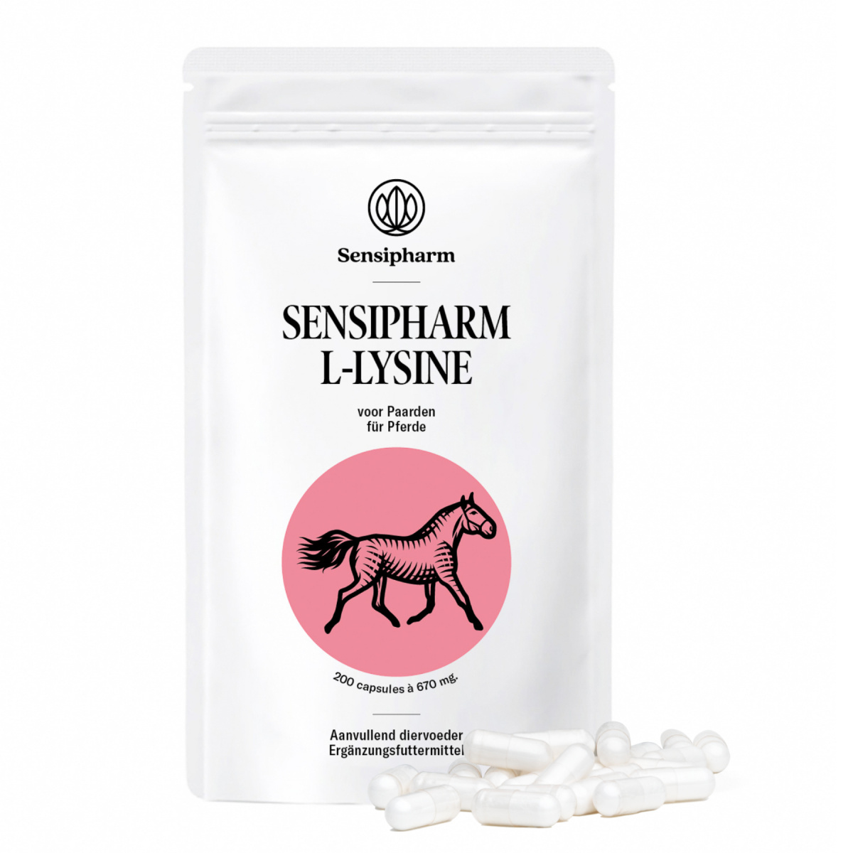 Sensipharm L-Lysin Pferd - 200 Kapseln.