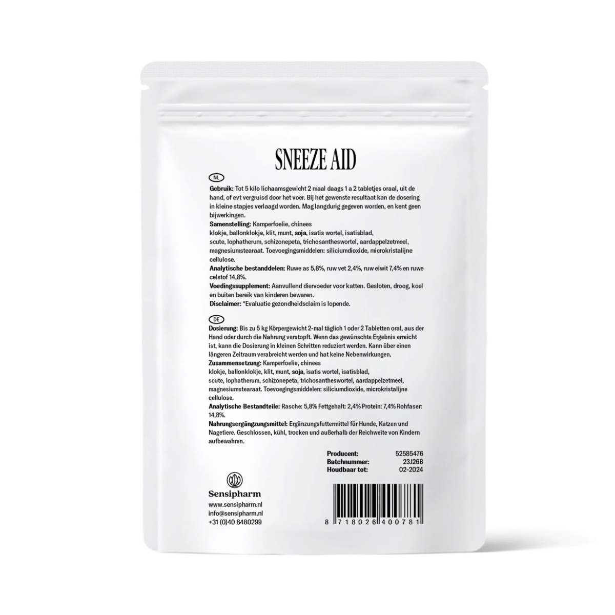 Sneeze Aid - 250 mg. 90 tabl.